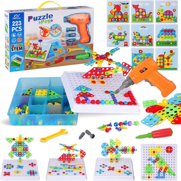 239 Pieces Creative Mosaic Drill Set For Kids!