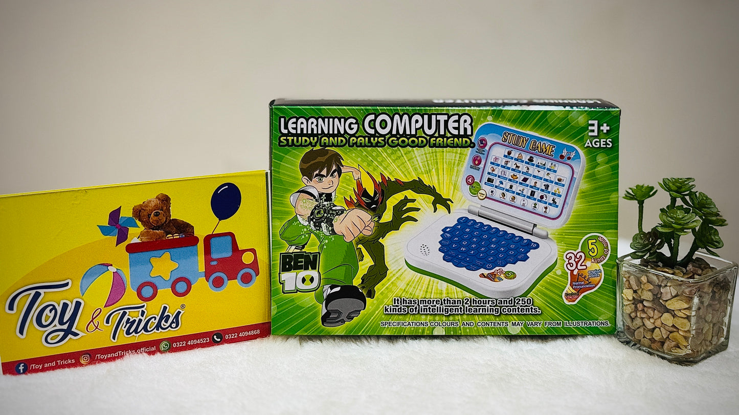 Ben 10 Themed Mini Learning Laptop For Kids