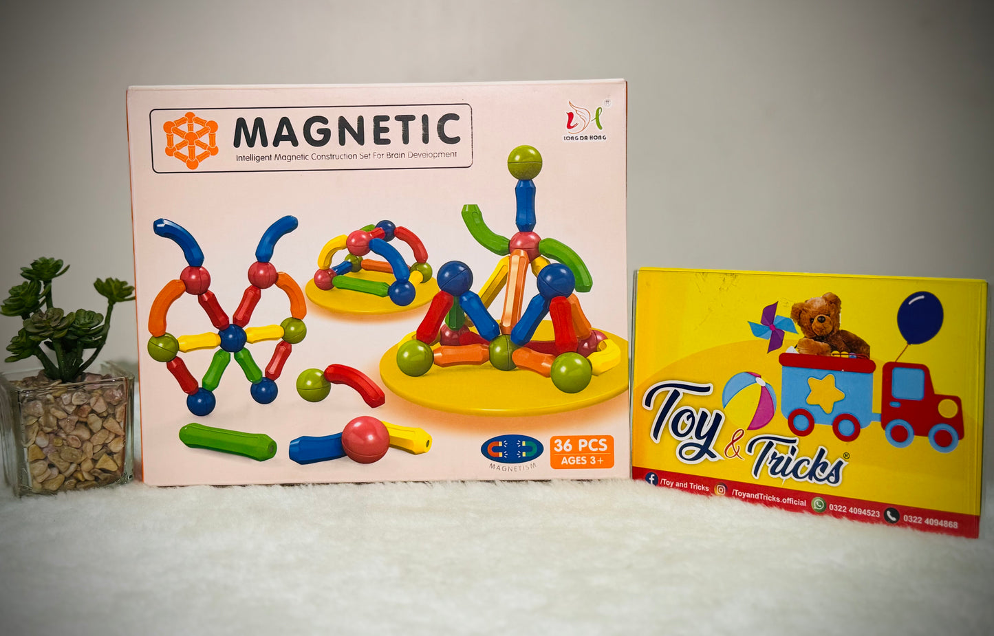 Magnetic Rod Puzzle For Kids-36PCS